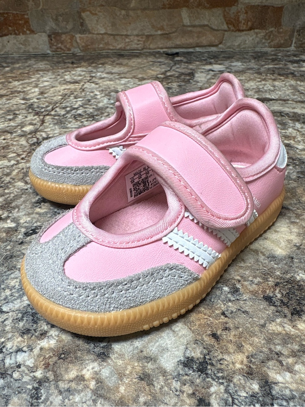 adidas Samba Mary Jane Light Pink White Gum JP9543 Toddler Size 5